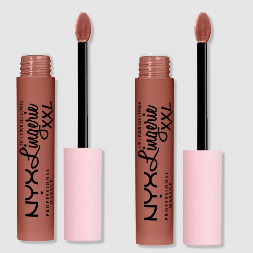 NYX Lip Lingerie XXL 2pk Matte Lipsticks in Candela Babe